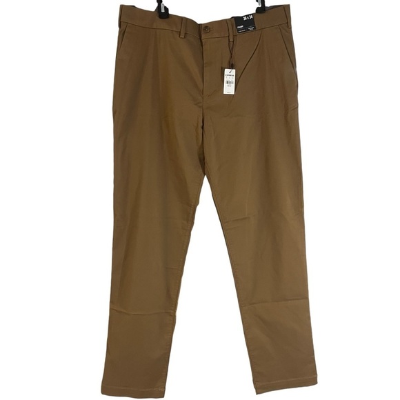EXPRESS Tan Hyper Stretch Temperature Control Straight Leg Chino’s Sz 36/34 - Picture 2 of 9